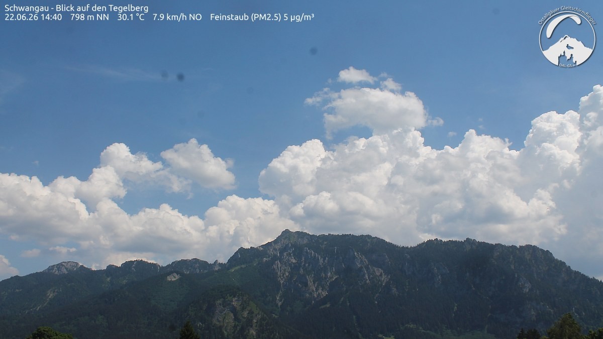 Archiv Foto Webcam Schwangau: Tegelberg-Blick
