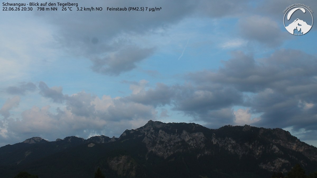 Archiv Foto Webcam Schwangau: Tegelberg-Blick