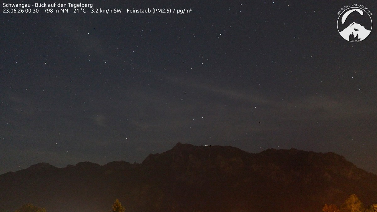 Archiv Foto Webcam Schwangau: Tegelberg-Blick