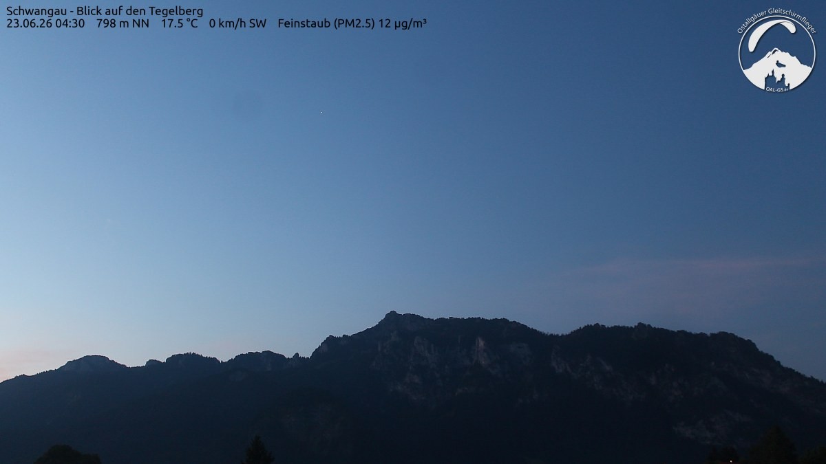 Archiv Foto Webcam Schwangau: Tegelberg-Blick