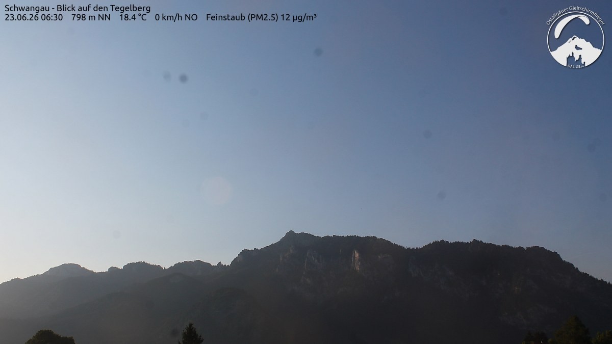 Archiv Foto Webcam Schwangau: Tegelberg-Blick