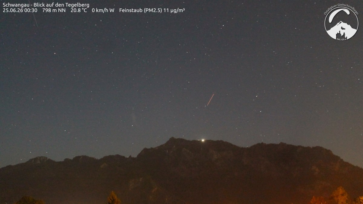 Archiv Foto Webcam Schwangau: Tegelberg-Blick