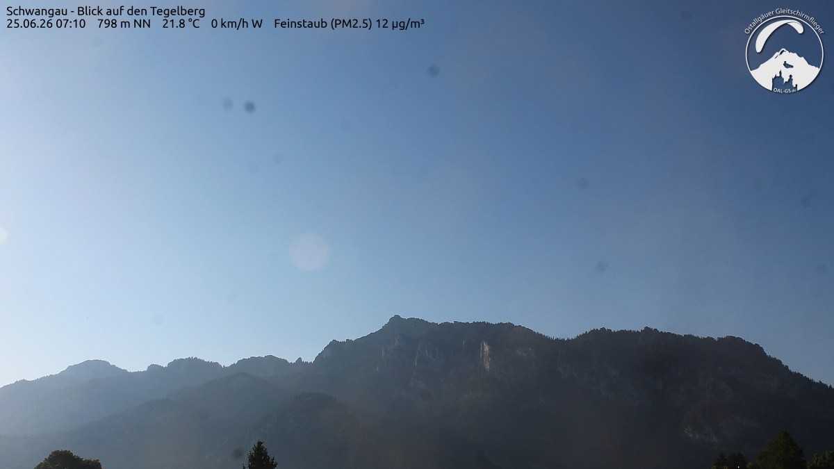 Archiv Foto Webcam Schwangau: Tegelberg-Blick