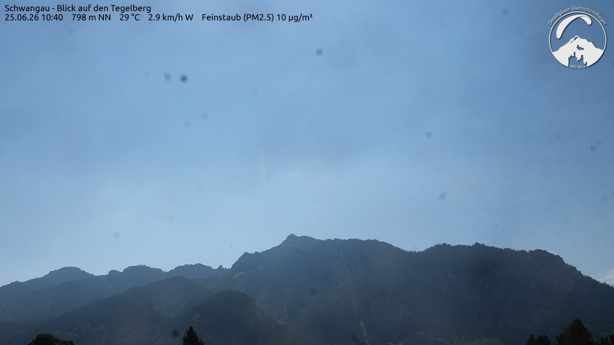 Archiv Foto Webcam Schwangau: Tegelberg-Blick