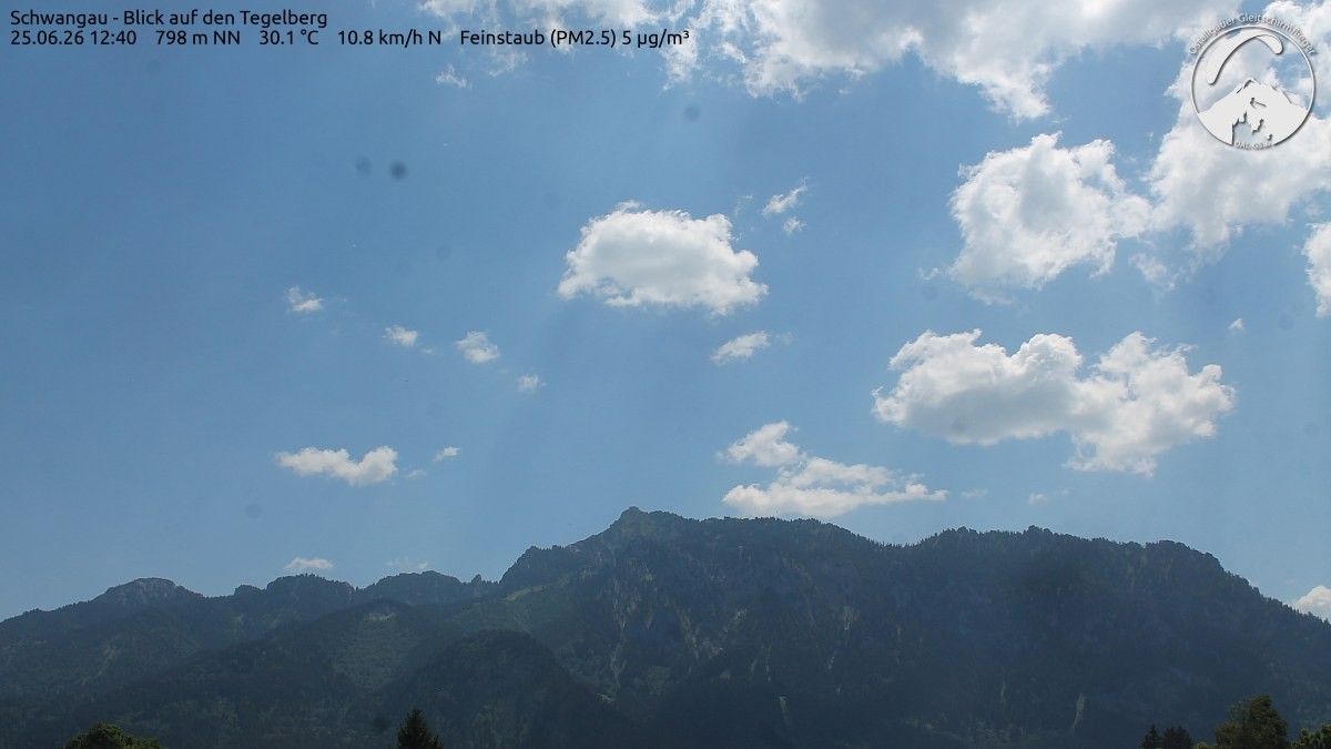 Archiv Foto Webcam Schwangau: Tegelberg-Blick