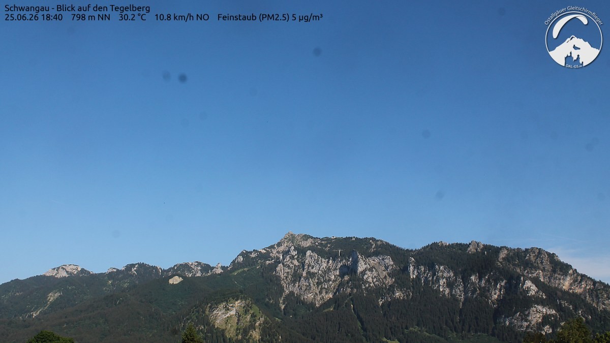 Archiv Foto Webcam Schwangau: Tegelberg-Blick