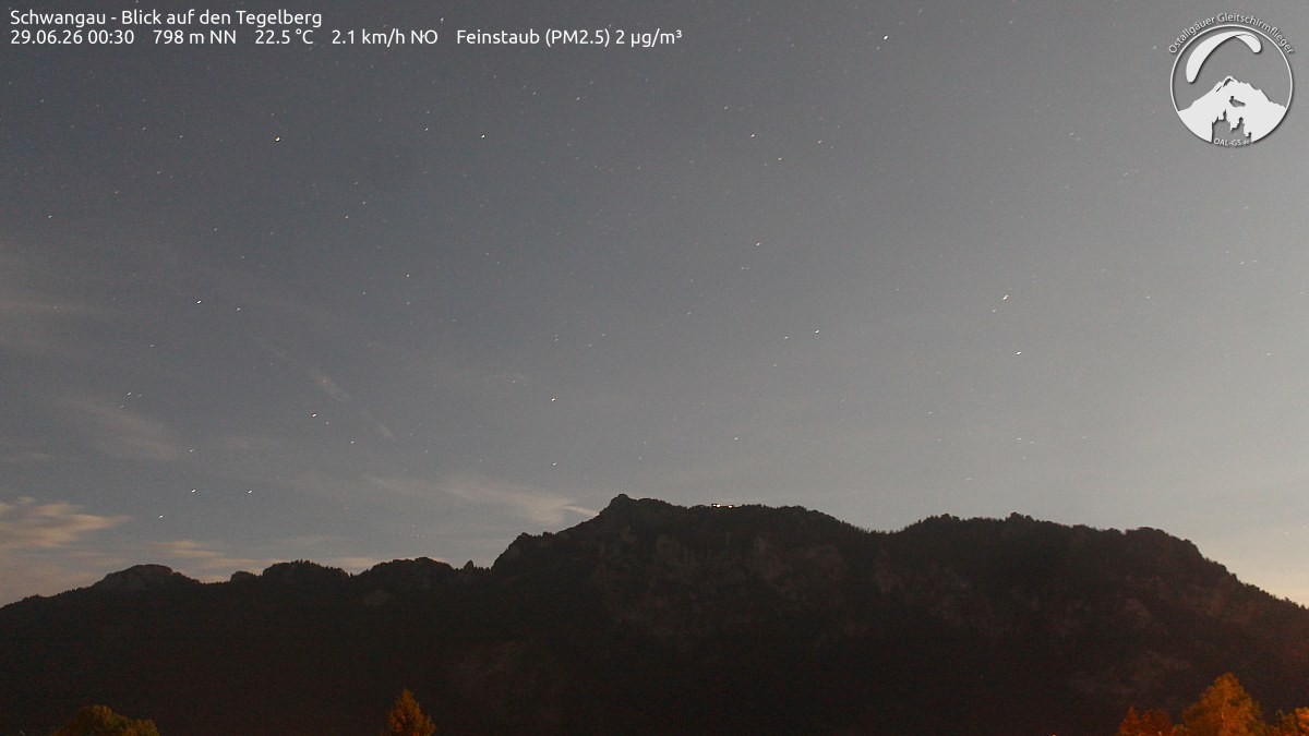 Archiv Foto Webcam Schwangau: Tegelberg-Blick