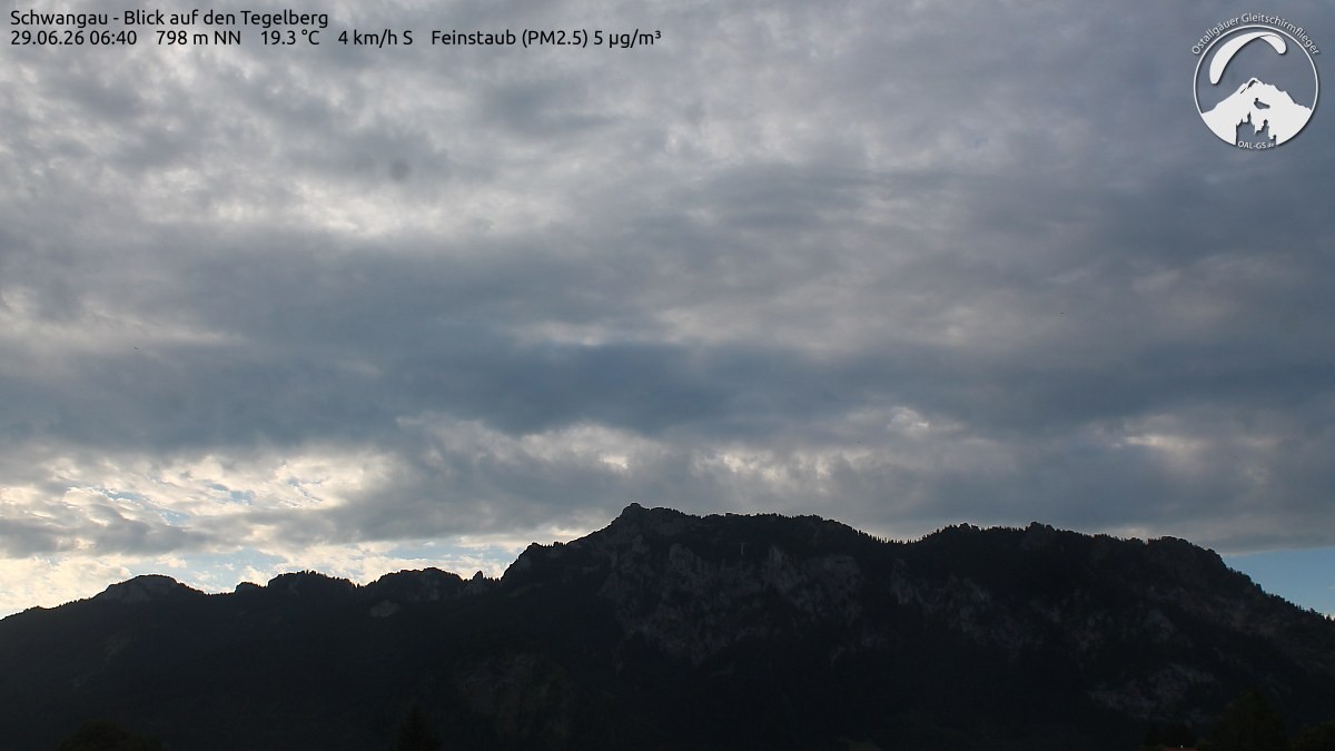 Archiv Foto Webcam Schwangau: Tegelberg-Blick