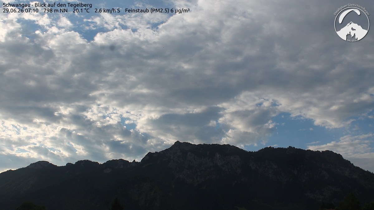 Archiv Foto Webcam Schwangau: Tegelberg-Blick