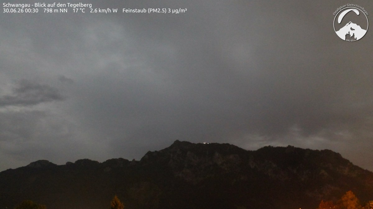Archiv Foto Webcam Schwangau: Tegelberg-Blick