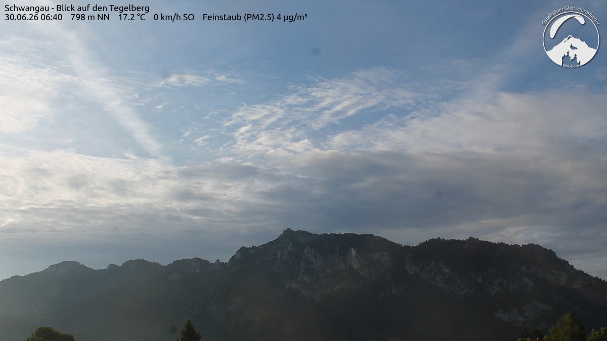 Archiv Foto Webcam Schwangau: Tegelberg-Blick