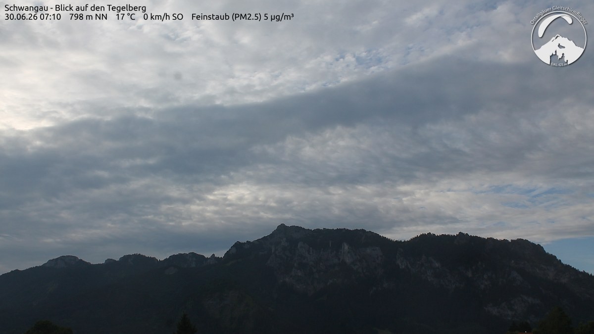 Archiv Foto Webcam Schwangau: Tegelberg-Blick