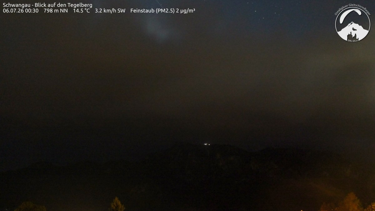 Archiv Foto Webcam Schwangau: Tegelberg-Blick