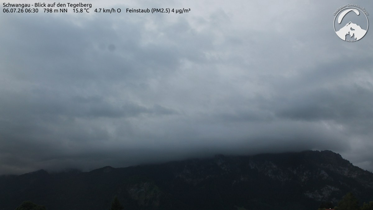 Archiv Foto Webcam Schwangau: Tegelberg-Blick