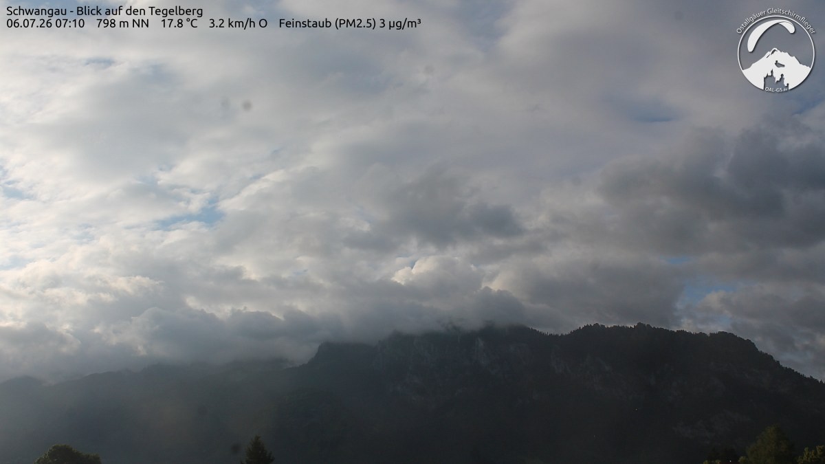 Archiv Foto Webcam Schwangau: Tegelberg-Blick