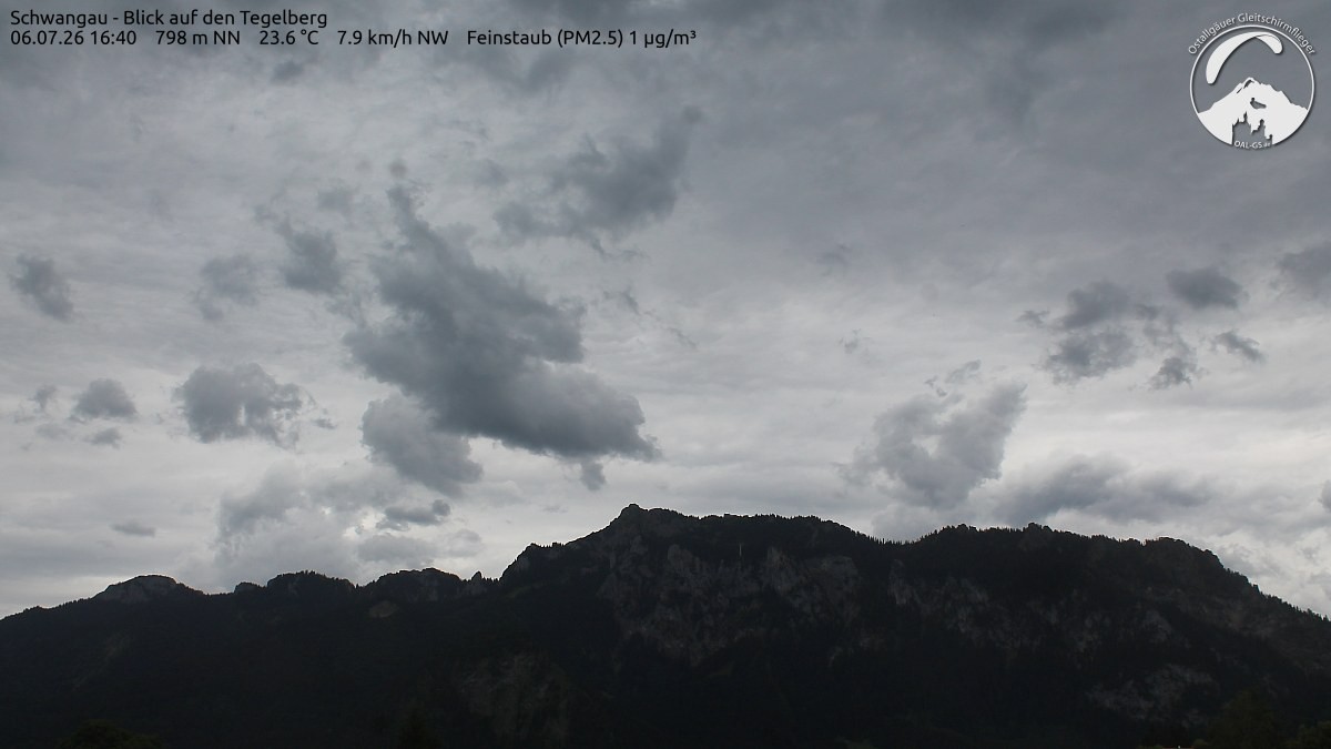 Archiv Foto Webcam Schwangau: Tegelberg-Blick