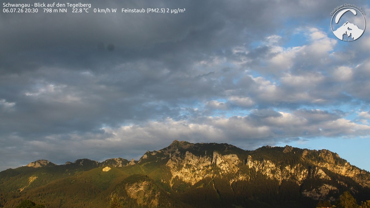 Archiv Foto Webcam Schwangau: Tegelberg-Blick