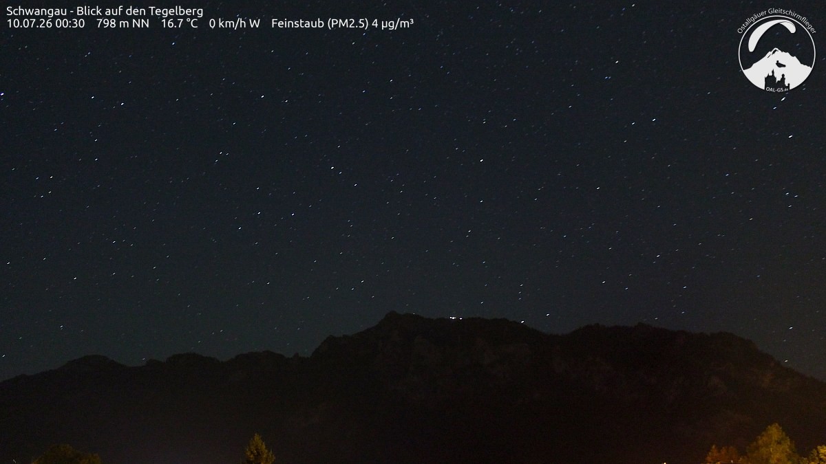 Archiv Foto Webcam Schwangau: Tegelberg-Blick