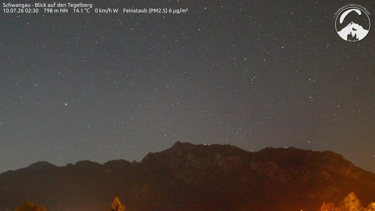 Archiv Foto Webcam Schwangau: Tegelberg-Blick