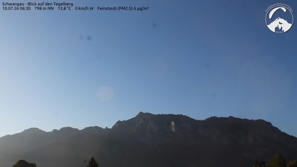 Archiv Foto Webcam Schwangau: Tegelberg-Blick