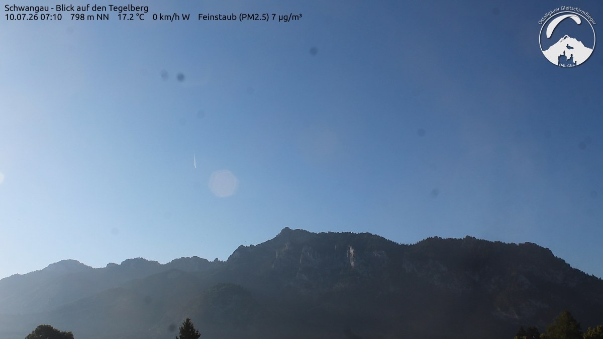 Archiv Foto Webcam Schwangau: Tegelberg-Blick