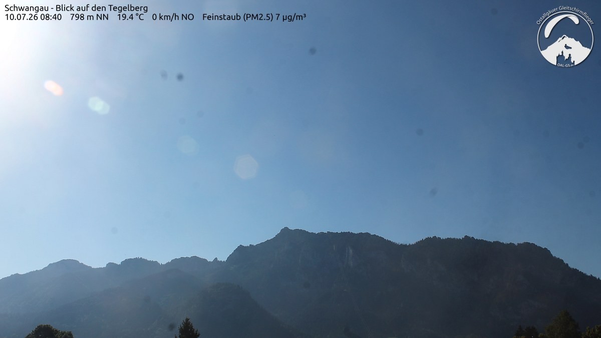 Archiv Foto Webcam Schwangau: Tegelberg-Blick