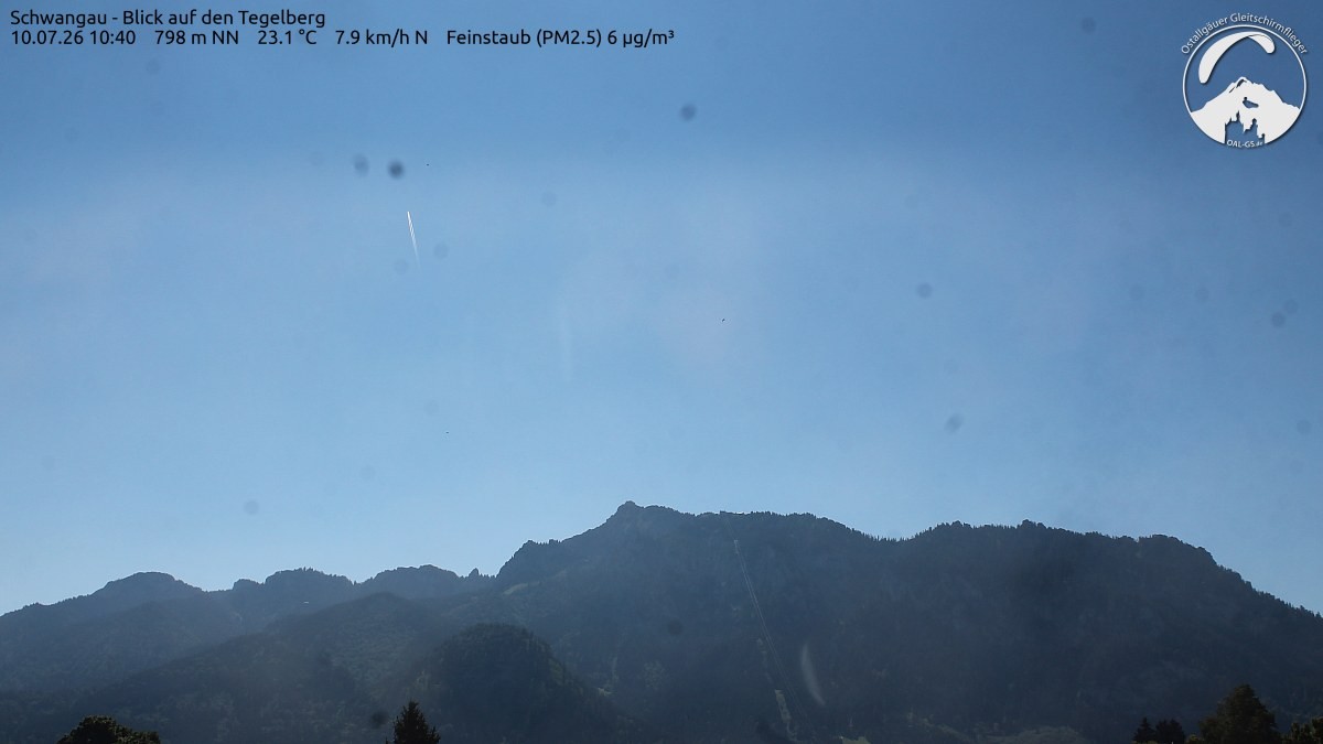 Archiv Foto Webcam Schwangau: Tegelberg-Blick