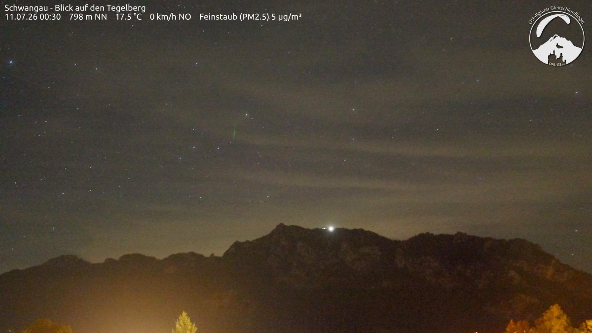 Archiv Foto Webcam Schwangau: Tegelberg-Blick
