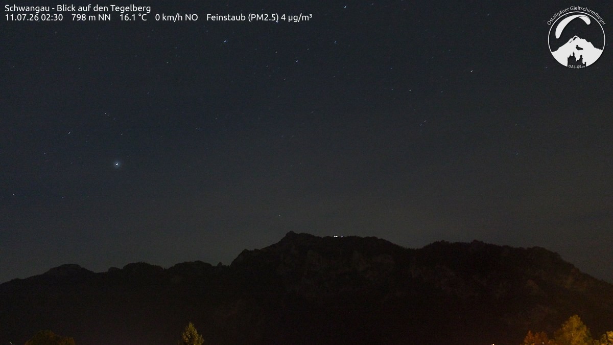 Archiv Foto Webcam Schwangau: Tegelberg-Blick