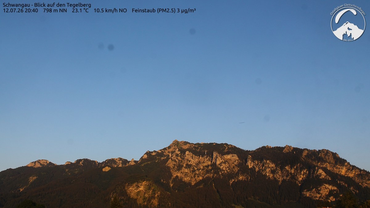 Archiv Foto Webcam Schwangau: Tegelberg-Blick