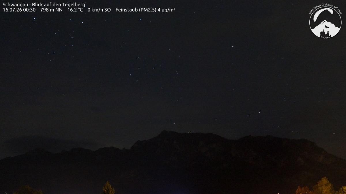 Archiv Foto Webcam Schwangau: Tegelberg-Blick