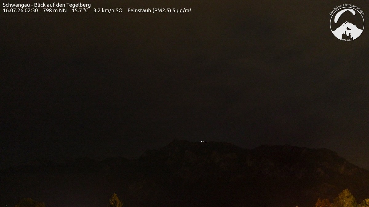 Archiv Foto Webcam Schwangau: Tegelberg-Blick