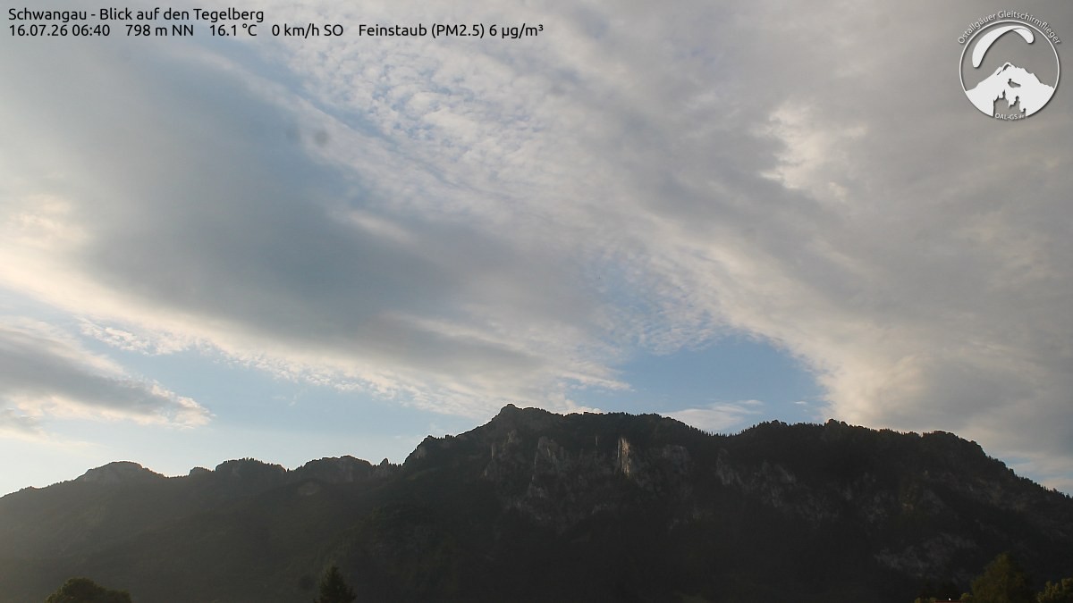 Archiv Foto Webcam Schwangau: Tegelberg-Blick