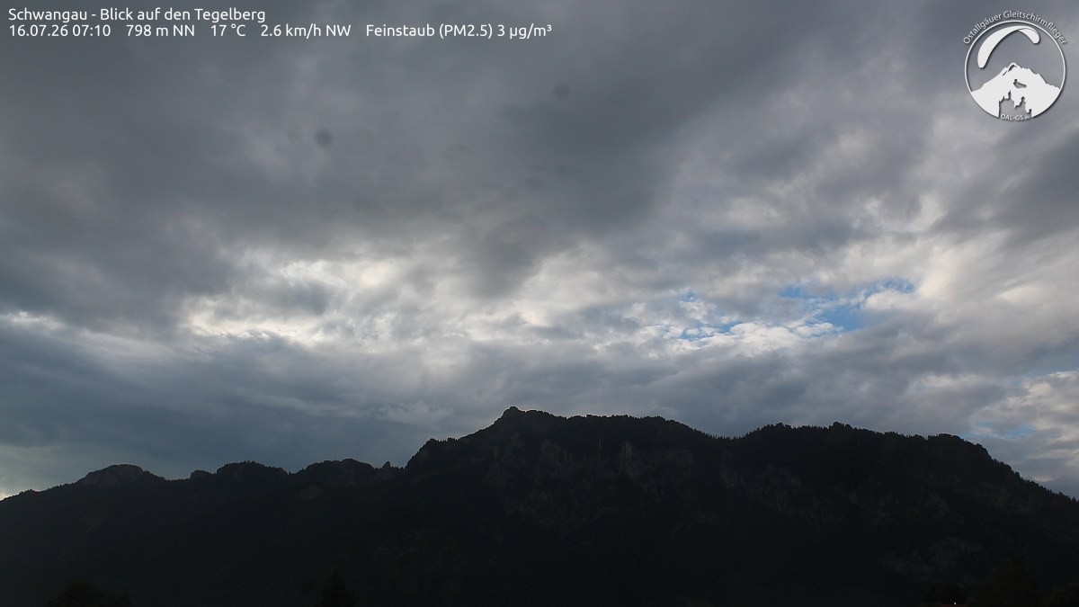 Archiv Foto Webcam Schwangau: Tegelberg-Blick