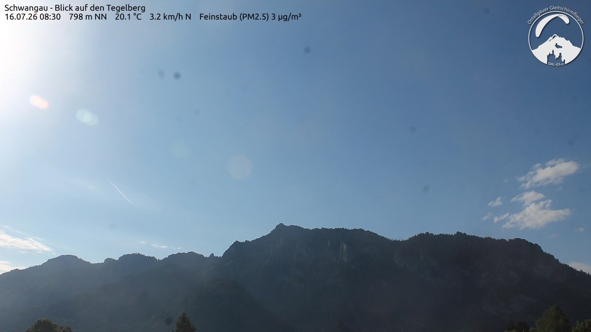 Archiv Foto Webcam Schwangau: Tegelberg-Blick