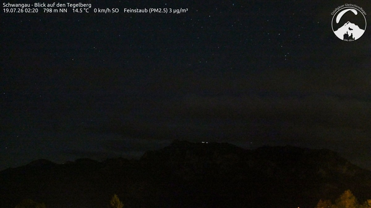 Archiv Foto Webcam Schwangau: Tegelberg-Blick