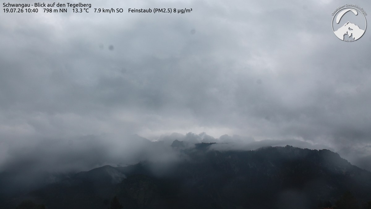 Archiv Foto Webcam Schwangau: Tegelberg-Blick