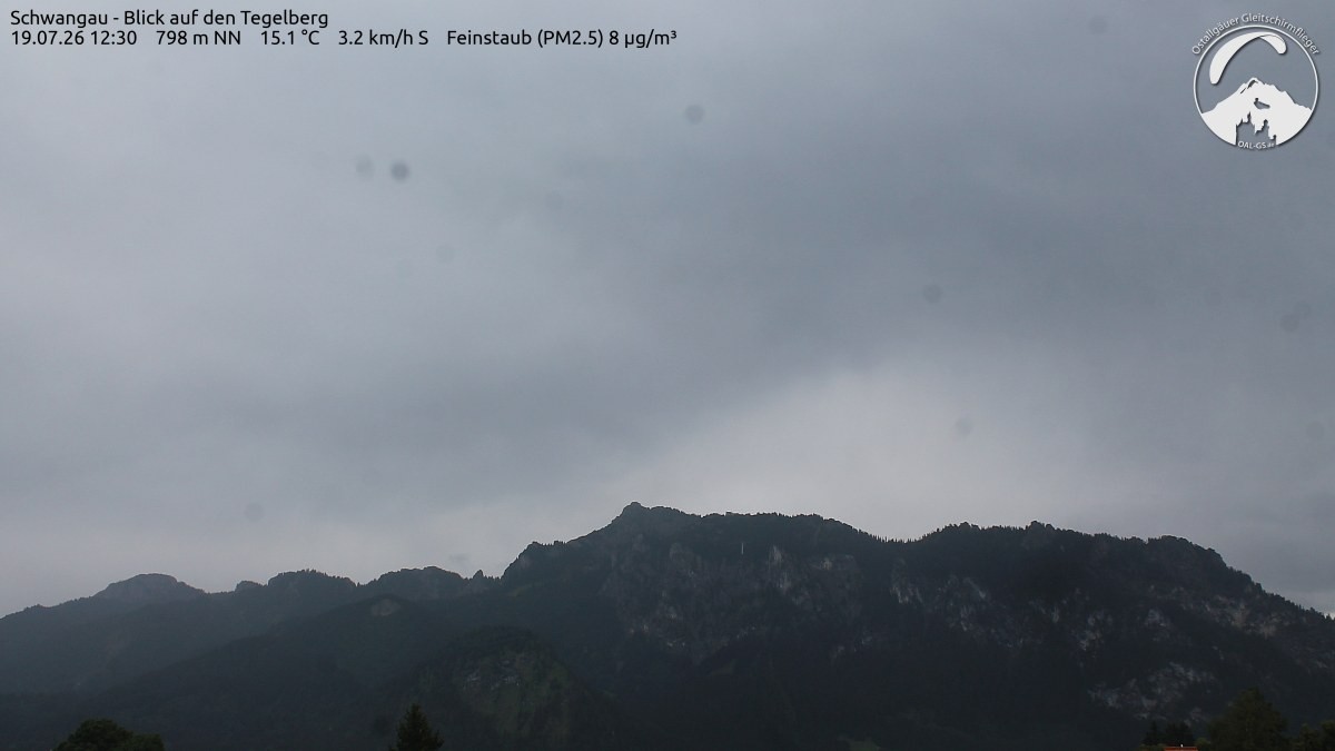 Archiv Foto Webcam Schwangau: Tegelberg-Blick