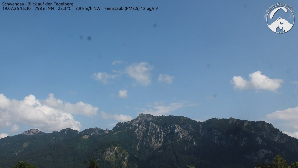 Archiv Foto Webcam Schwangau: Tegelberg-Blick