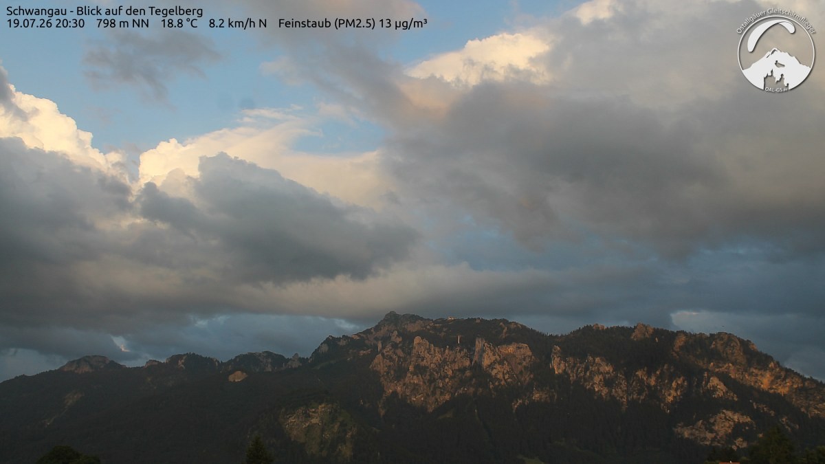 Archiv Foto Webcam Schwangau: Tegelberg-Blick