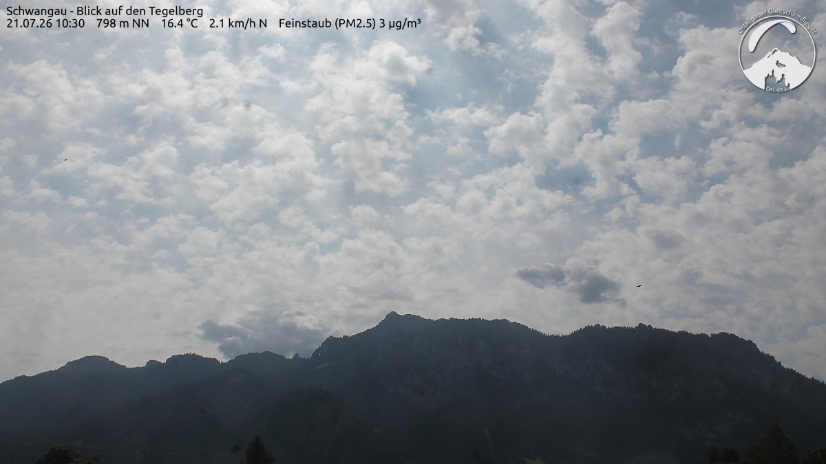 Archiv Foto Webcam Schwangau: Tegelberg-Blick