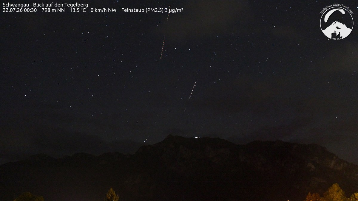 Archiv Foto Webcam Schwangau: Tegelberg-Blick