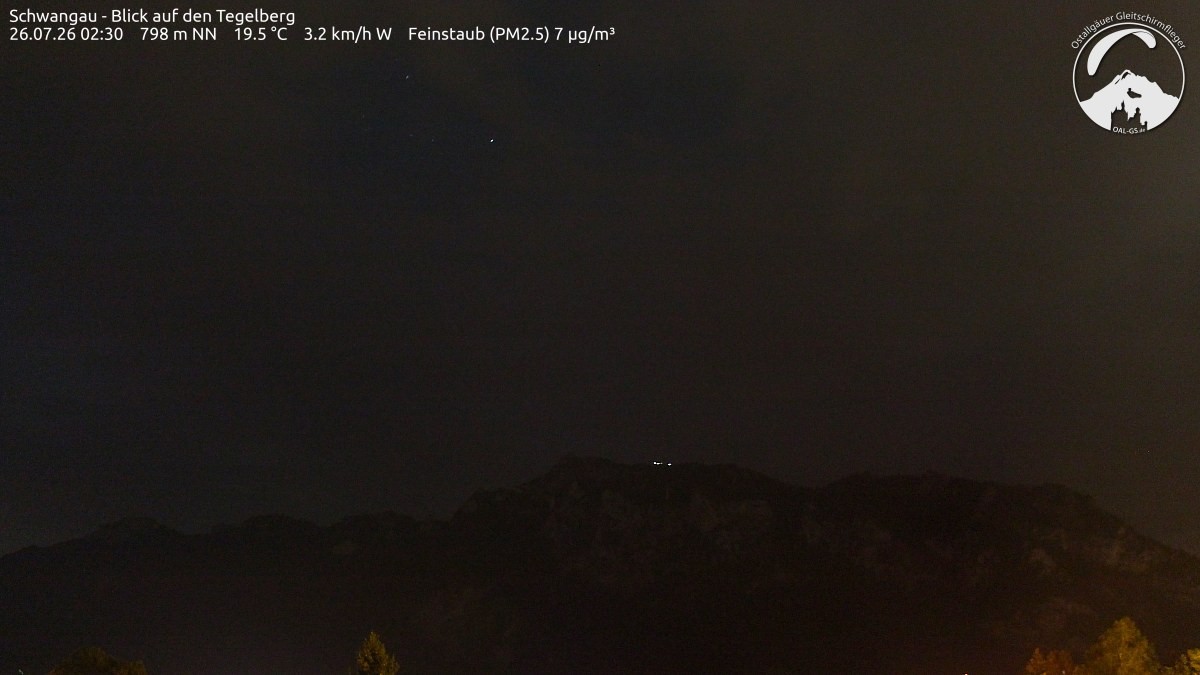 Archiv Foto Webcam Schwangau: Tegelberg-Blick