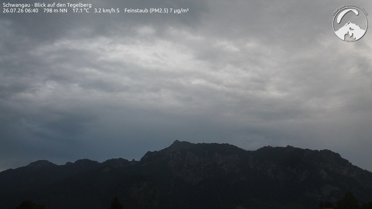 Archiv Foto Webcam Schwangau: Tegelberg-Blick
