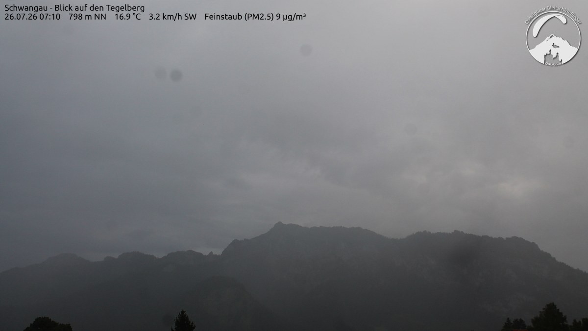 Archiv Foto Webcam Schwangau: Tegelberg-Blick
