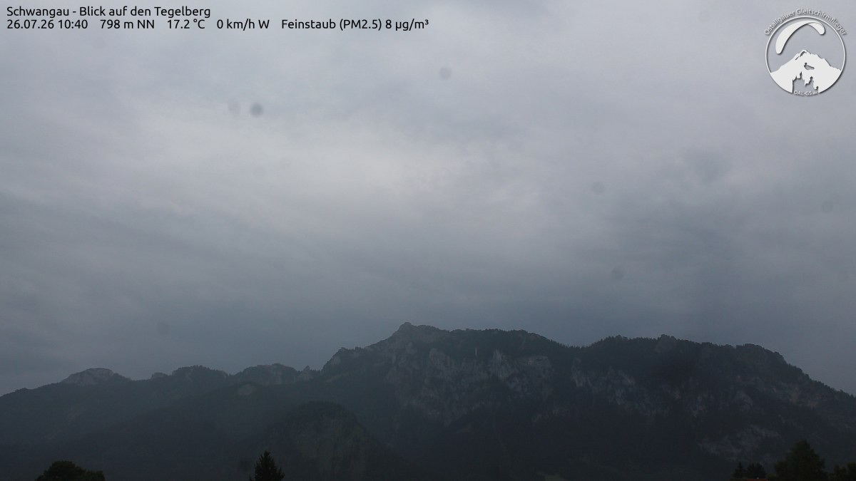 Archiv Foto Webcam Schwangau: Tegelberg-Blick