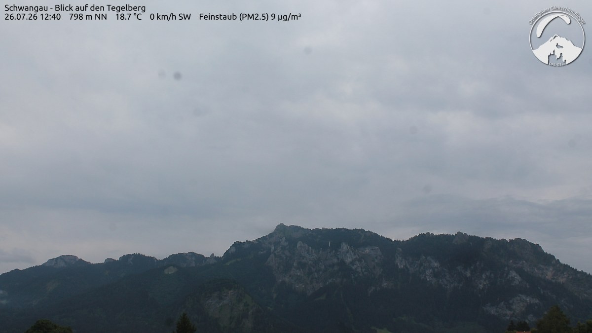 Archiv Foto Webcam Schwangau: Tegelberg-Blick