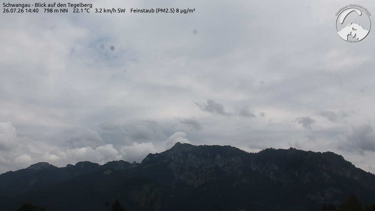 Archiv Foto Webcam Schwangau: Tegelberg-Blick
