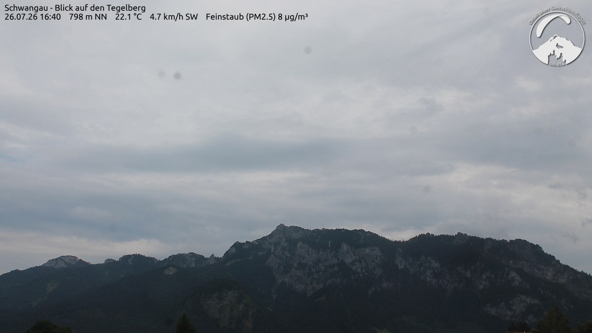 Archiv Foto Webcam Schwangau: Tegelberg-Blick