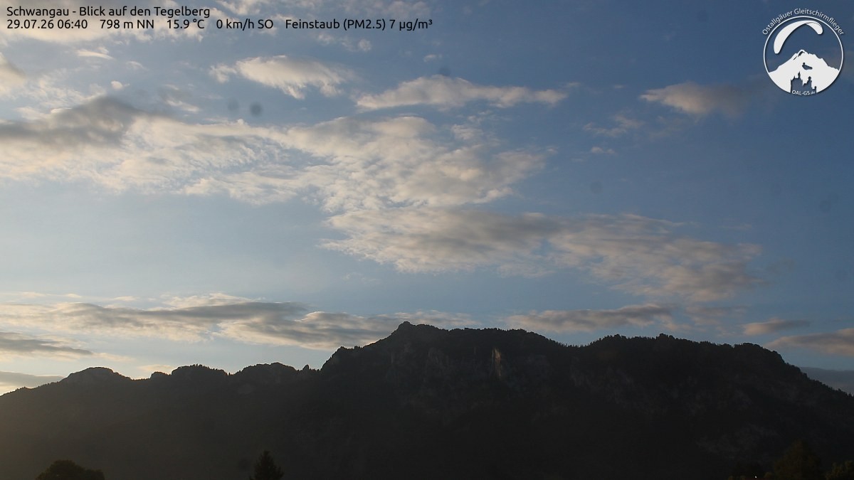 Archiv Foto Webcam Schwangau: Tegelberg-Blick